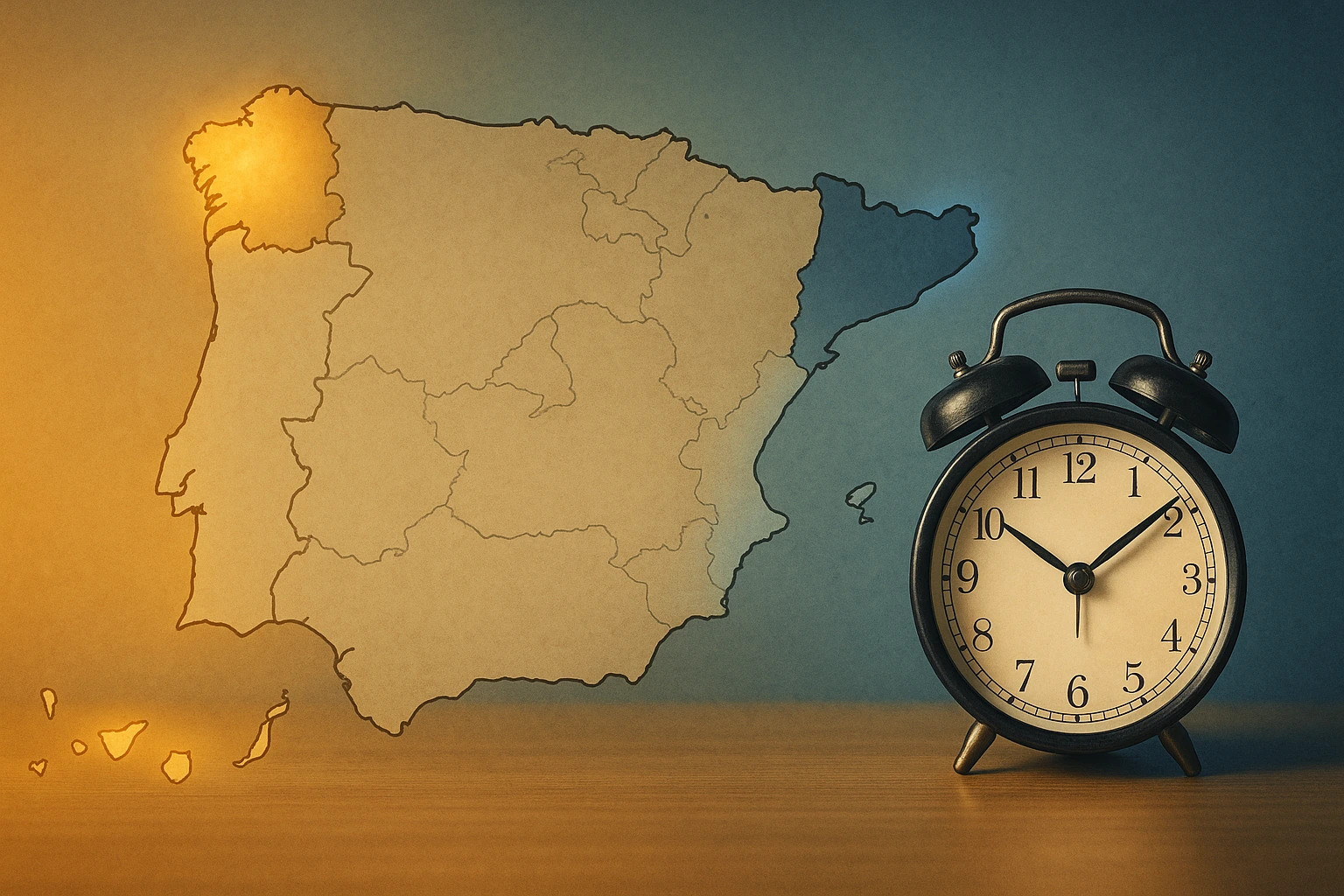 diferencias horarias cataluña galicia canarias investigacion privada