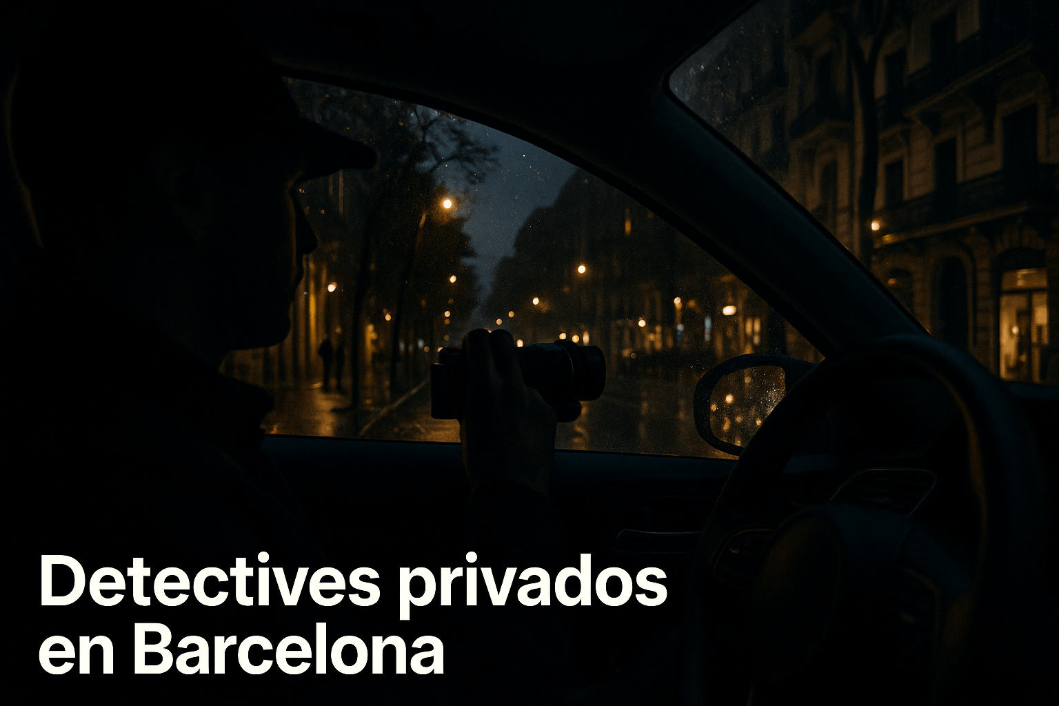 Escena urbana en Barcelona que contextualiza el servicio local de detectives privados