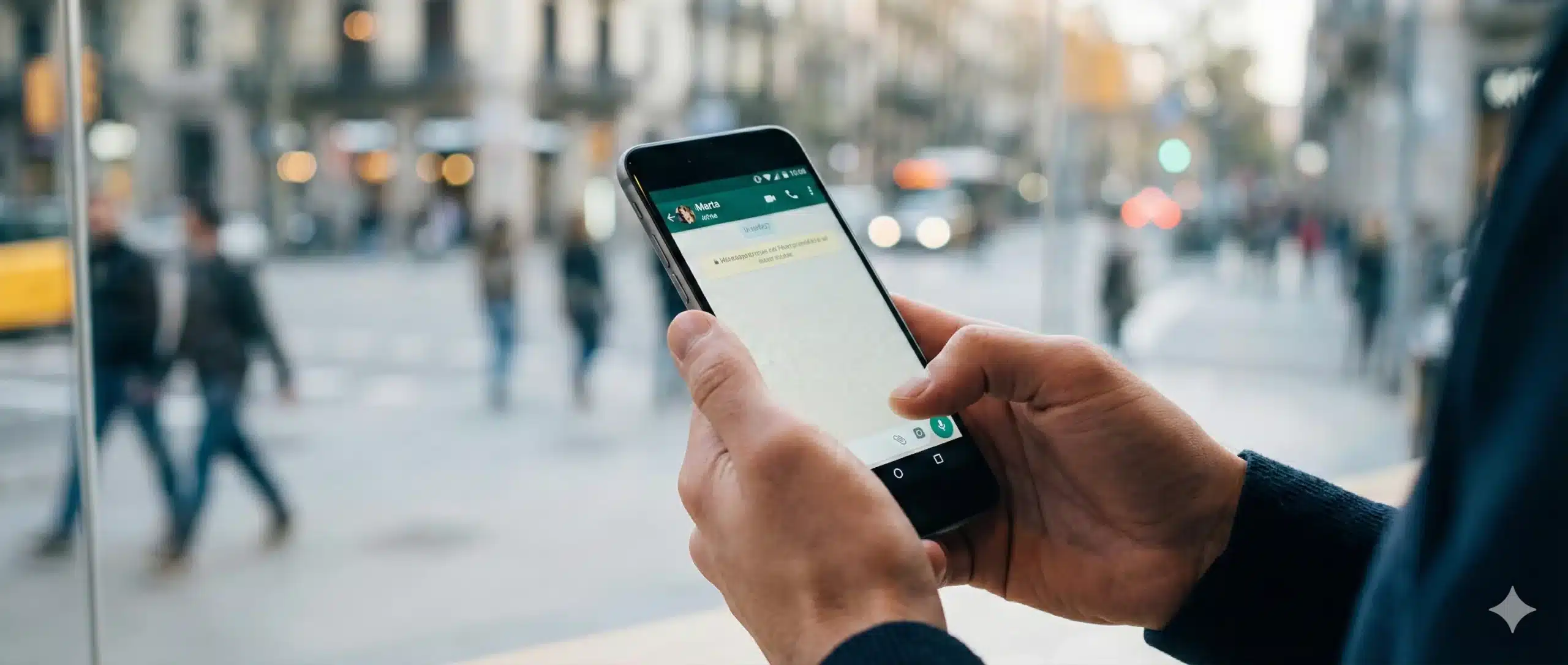 Persona contactando con agencia de detectives en Barcelona