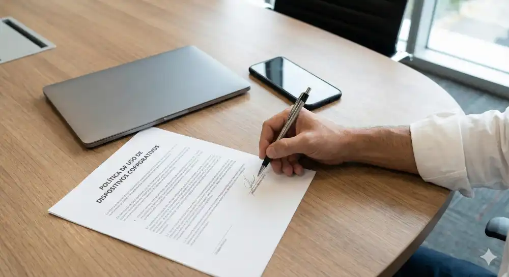 Firma de política de uso de dispositivos corporativos